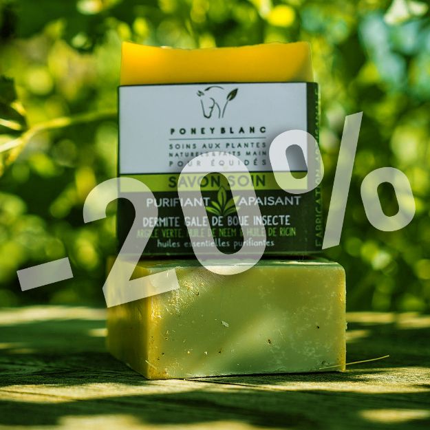 Image sur Savon soin pour chevaux & équidés : argile verte & huile de neem